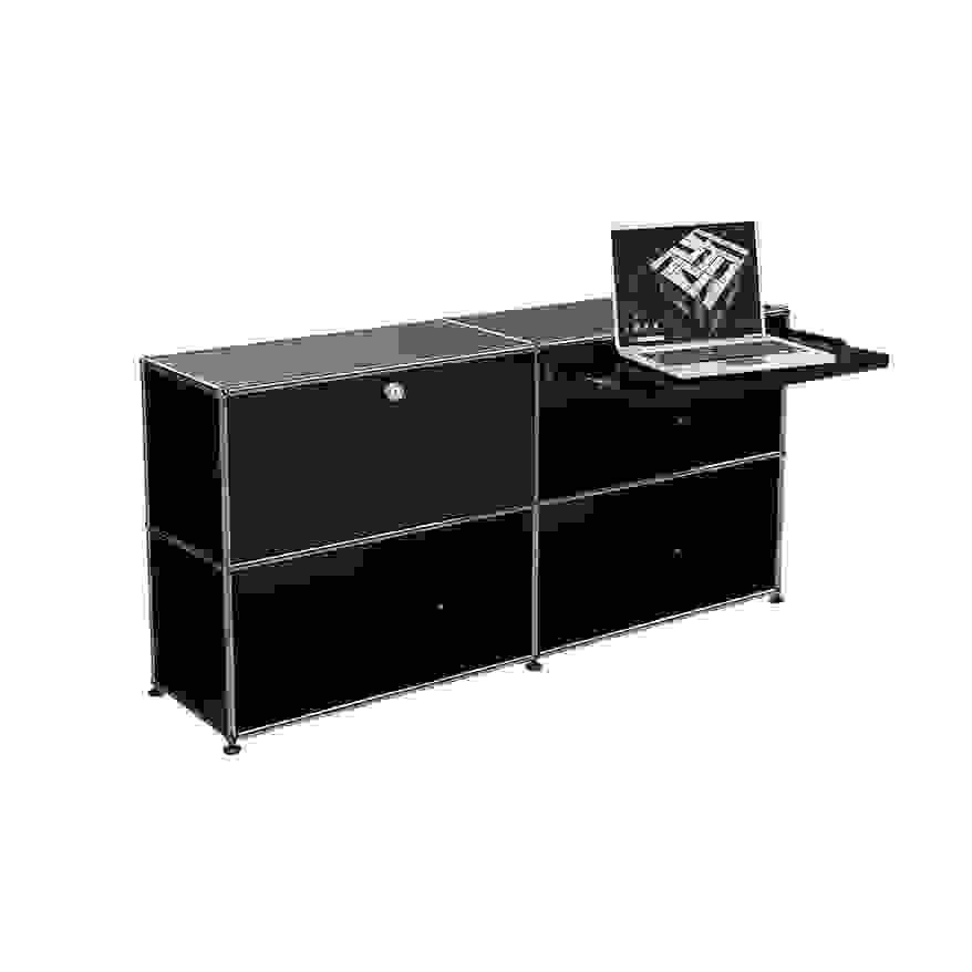 Sideboard USM Homeoffice 08 Graphitschwarz